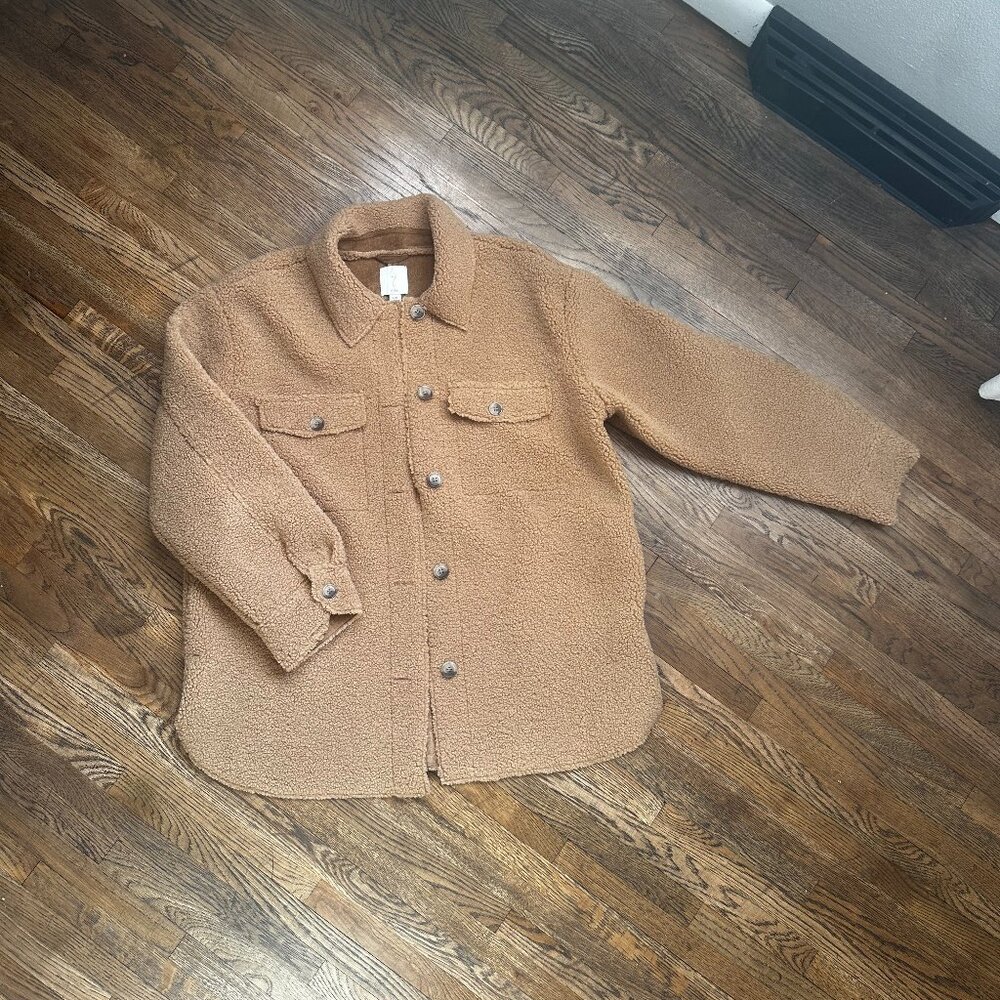 Joie Teddy Bear Shacket SZ Large